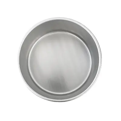 1x Professional Deep Cake Pan Silver Anodised Aluminium Fix Base Baking Round • £7.99