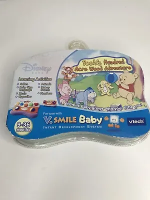 $8.95 • Buy V Smile Baby Vtech Disney Poohs Hundred Acre Wood Adventure Game Learning Music