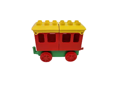 $14.25 • Buy Lego® Duplo TRAIN Passenger Coach Wagon RED GREEN