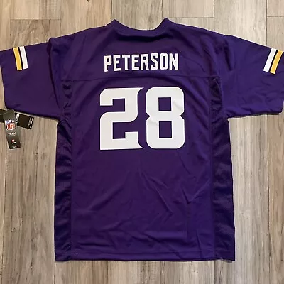 Minnesota Vikings Adrian Peterson Men's Football Jersey Y XL Fits Adult Small • $25
