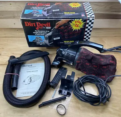 $29.65 • Buy Dirt Devil Series 500 Vacuum Hand Held By Royal  25' Cord Attachments Box