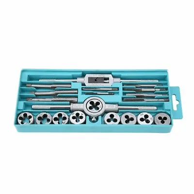 20pcs  Tap And Die Set Screw Thread Taper Wrench M3 M4 M5 M6  M8 M10 M12 • £19.79