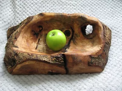 Rustic Wooden Tree Root Driftwood Hand Carved Bowl • £25