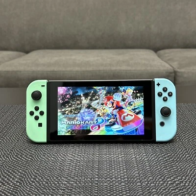 $239 • Buy Nintendo Switch Game Console Animal Crossing Editon With Joy Cons 