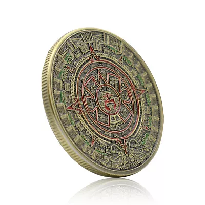 Mayan Calendar Retro Coin Maya Civilization Souvenir Medal Coppery Collectibles • $3.61