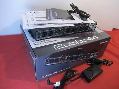 Roland Rubix 44 USB Audio / MIDI Interface Used Tested W/ Power BOX / FedEx • $198