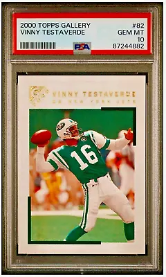 2000 Topps Gallery #82 Vinny Testaverde PSA 10 GEM-MT New York Jets • $59.95