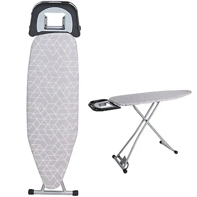 Folding Ironing Board Lightweight Adjustable Height Wide Iron Rack Non Slip Fee • £38.99