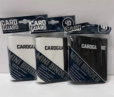 3x Card Guard Mini Binder W/ Strap - Holds 40 Cards Cardguard Trading Magic • $22