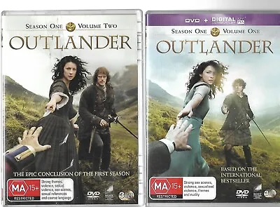 $7.95 • Buy Outlander : Season ONE PARTS 1 AND 2 AND SEASONS 2 AND THREE DVD LOT REG 4 AUS