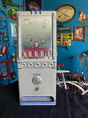  Vintage 1940's Lawrence Penny One Cent Gum Chocolate Candy Machine  • $540