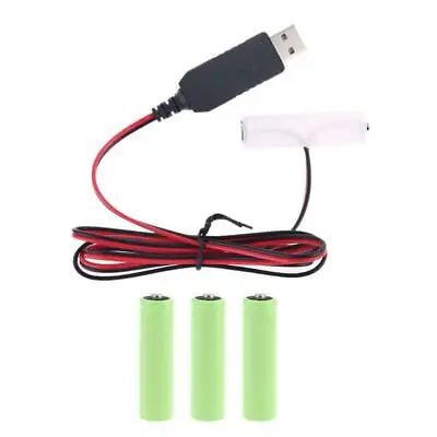 LR6 AA Battery Eliminator USB Power Supply Cable Replace 1-4pcs 1.5V AA Battery • $6.43