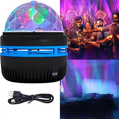 Northern Lights Galaxy Projection Lamp Aurora Star Projector Night Light Gifts • £5.35