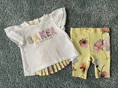 Ted Baker Baby Girl Top & Leggings Outfit Set - Newborn • £10