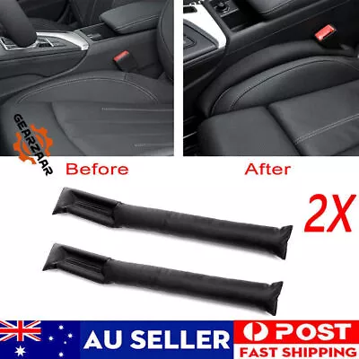 1 Pair Car Seat Gap Filler Spacer Auto PU Leather Universal Holster Blocker Pad • $9.79