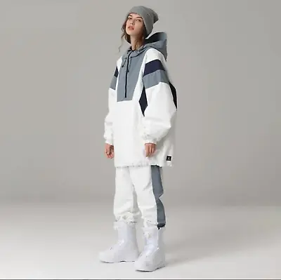 Women's Searipe Unisex Snow Addict Street Fashion Two Pieces Winter Snowsuit Siz • £180