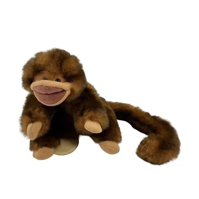 Folkmanis Monkey Puppet 9  Brown Tan Long Tail Hand Play Skit Performance • $14.39