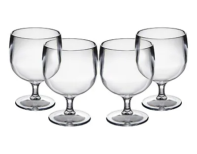 $20.91 • Buy  Polycarbonate Plastic STACKING Wine Glasses Unbreakable Reuseable
