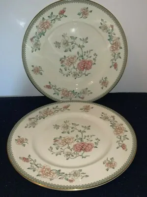 (Set Of 2) Minton JASMINE 10 3/4  DINNER PLATES (England) • $30.99