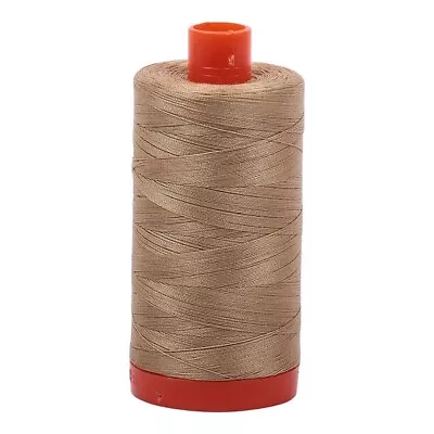 Aurifil Mako Cotton Thread 50 Weight 1422 Yard Spool Color 5010 Blond Beige • $15.95