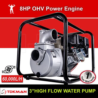 TDKMAN 3 Inch 3  Petrol High Flow Water Transfer Pump Fire Fighting Irrigation • $299.90