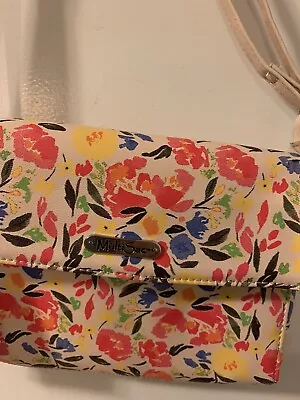 Small 9x6 Multi Sac Colorful Floral Manmade  Synthetic Crossbody Bag Purse NWT • $8.50