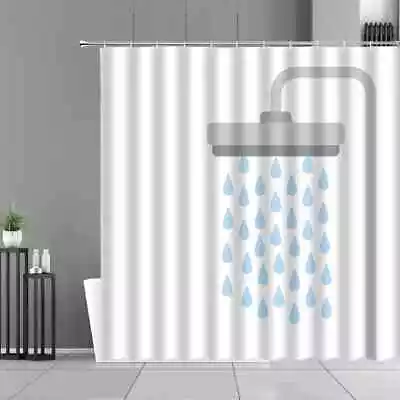 Shower Curtain Modern Home Simple Bathroom Bath Decoration • $16.99