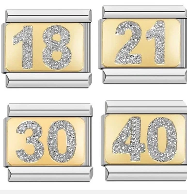 Italian Charms 9mm HAPPY SPECIAL BIRTHDAY S/steel-   With Gift Pouch. NC100 • £6.59