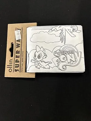 My Little Pony - Color Your Own Super  Wally Ollin Paper Thin Bifold Wallet • $5