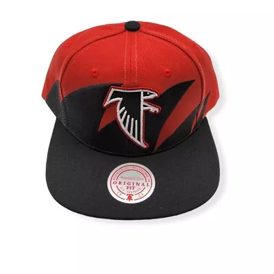 Mitchell & Ness Atlanta Falcons Sharktooth Adjustable Snapback Hat Cap • $40.99