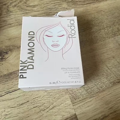 Rodial Pink Diamond Lift And Illuminate Face Mask 20g X 7 New Sealed RRP£85 • £10.50