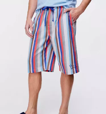 New With Tags Mens Peter Alexander Multi Stripe Long Shorts Size Xl • $29.96