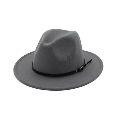 Trilby Cap Stylish Wear Resistant Fedora Hat Winter Floppy Women Cap Vintage • $26.60