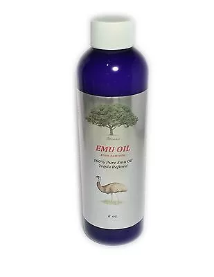 Emu Oil Organic Triple Refined Natural 100%pure 8 Oz For Skin Health Australian • $19.90