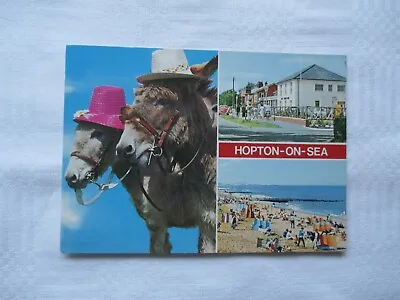 Vintage Colour Multi View Postcard  Hopton-on-sea Norfolk   P . • £2.99