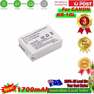 1700mAh NB-10L NB 10L NB10L Battery For Canon SX40 HS SX40HS SX50 HS SX50HS • $16.90