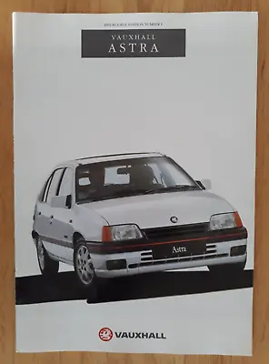 Vauxhall Astra Brochure 1991 - Merit  L  LX  GL  CD  SX  SXi  GTE  GTE 16V • $18.64