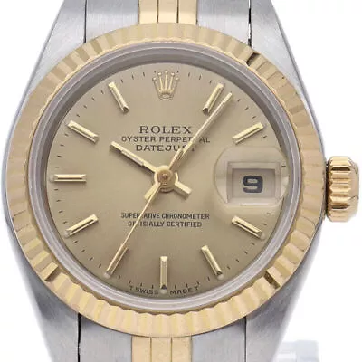 ROLEX Datejust Ladies Watch 69173(T) K18YG/Stainless Steel WomenWatch Champa... • $5191.45