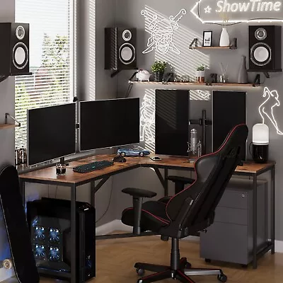 $189.99 • Buy VASAGLE Corner Computer Desk L-Shaped Workstation Study Table Home Office Laptop