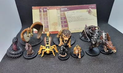 WOTC D&D Miniatures Beasts Lot #2 With Cards Dungeons & Dragons 10 Minis • $39.99