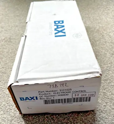 £54.99 • Buy Baxi Combi HE Plus Solo Potterton Promax Electronic Control PCB 5121025 New