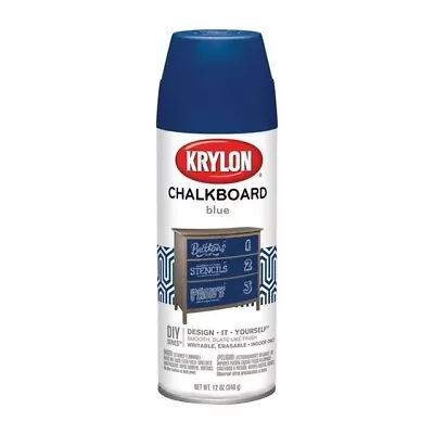 Krylon Black I00807 Chalkboard Aerosol Spray Paint 12-Ounce • $18.95