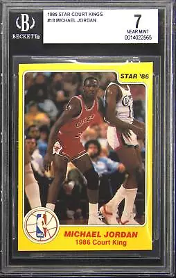 1986 Star Court Kings #18 Michael Jordan Rookie Card RC BGS 7 • $899.95