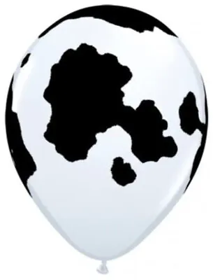10 X Cow Print 11  Latex Balloons Cowboy /Cowgirl Western Party • £6.67