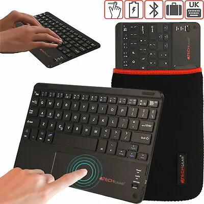 Wireless Bluetooth UK Keyboard With Touchpad For IPad Pro 12.9  11  10.5  9.7  • £18.95
