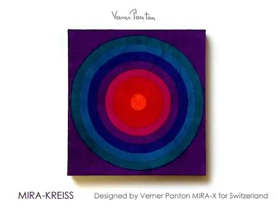 Vintage Verner Panton MIRA-KURVEN Wave Multi 3 Color Wall Art Board Mid Century • $474.57