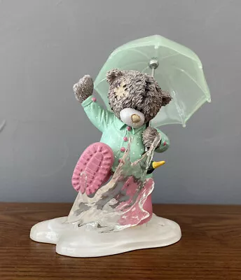 £7 • Buy Me To You Tatty Teddy Bear Figurine Making A Splash 2008 Unboxed - Umbrella ☂️