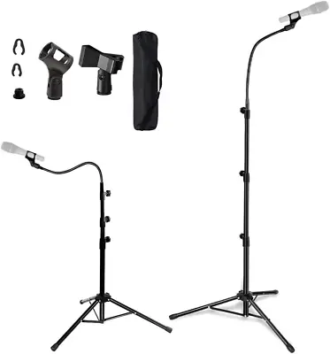 FomCcu Microphone Stand Microphone Tripod Adjustable Height Up To 183CM Mic With • £31.75