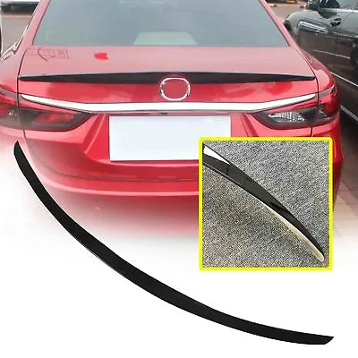 Gloss Black Rear Trunk Lip Spoiler Fit  For Mazda 6 2014-2019 ATENZA • $104.81