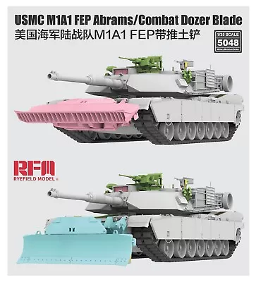 Ryefield-Model RM5048 1/35 USMC M1A1 FEP Abrams W/Combat Dozer Blade • $56.99